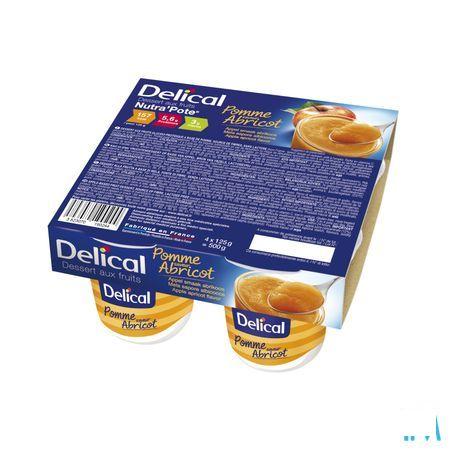 Delical Nutra Pote Appel Abrikoos 4x125 gr  -  Bs Nutrition