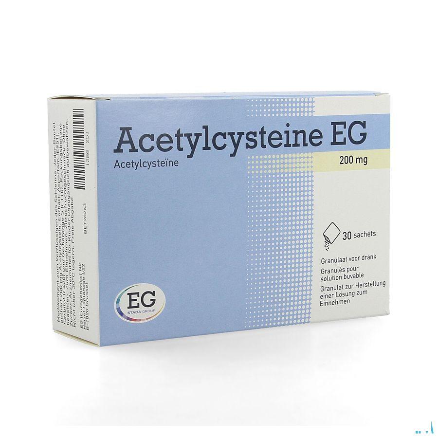 Acetylcysteine EG Zakjes 30x200 mg  -  EG