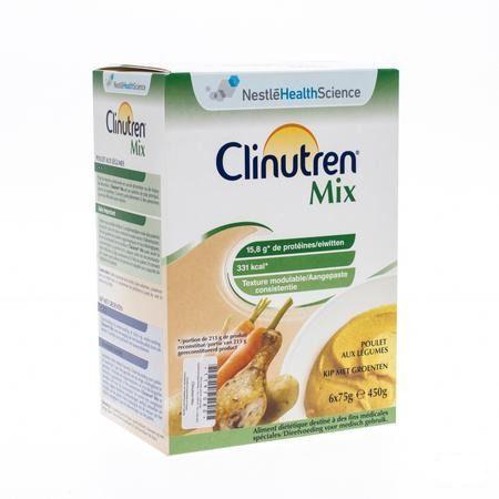 Clinutren Mix Kip-groenten Zakje 6x75 gr  -  Nestle