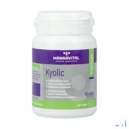 Mannavital Kyolic Platinum (gefermenteerde Knoflook) 60 caps