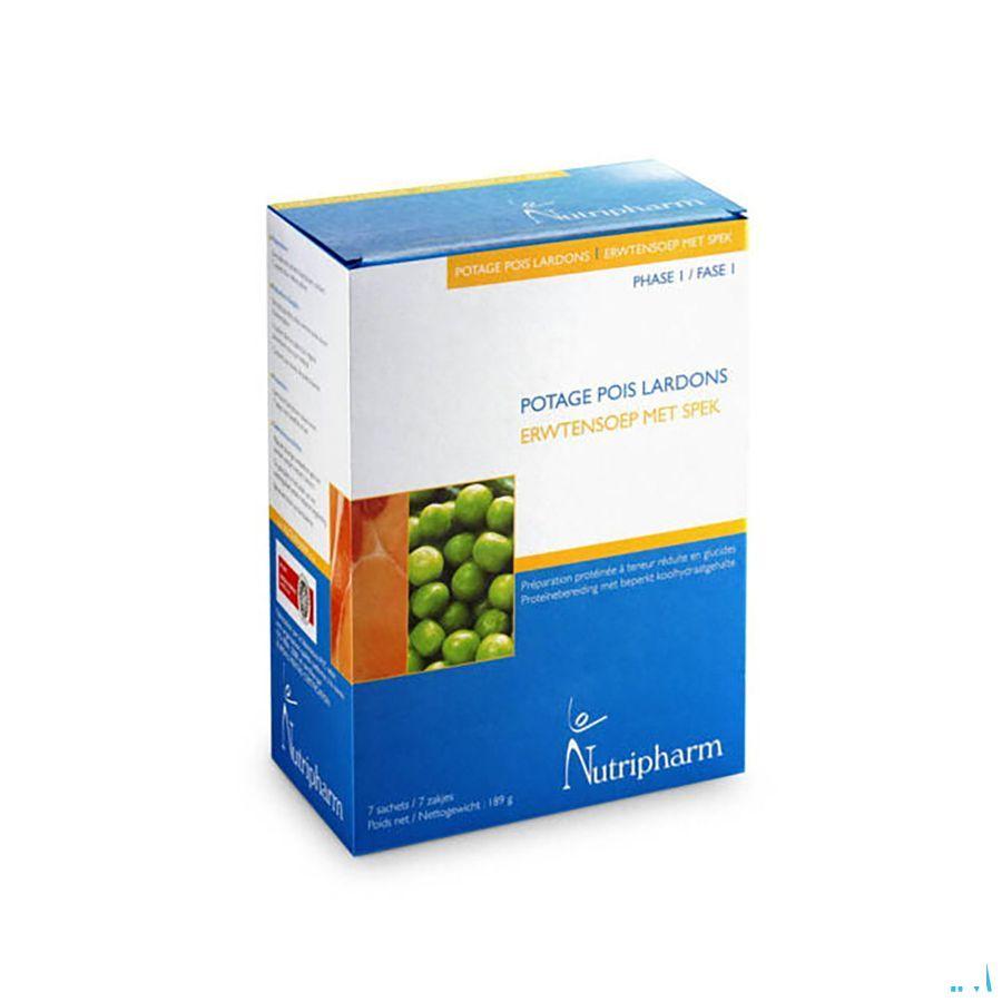 Nutripharm Potage Pois-lardons Sachets 7x27g