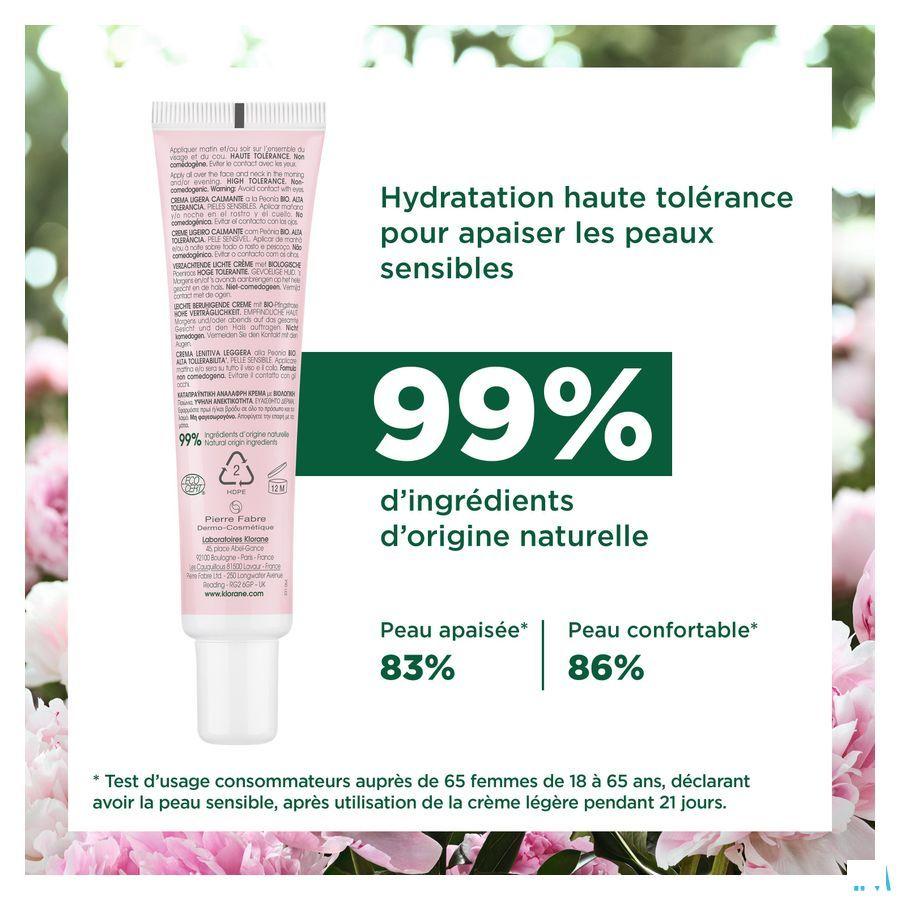 Klorane Gezicht Lichte Cr Pioenroos Bio 40 ml