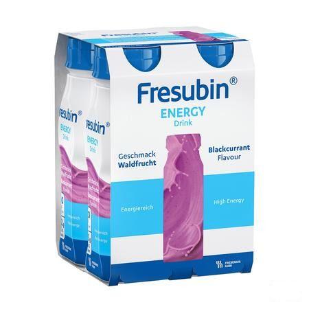 Fresubin Energy Drink Cassis Flacon 4x200 ml  -  Fresenius