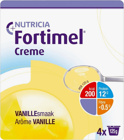 Fortimel Creme Vanille 4x125 gr  -  Nutricia