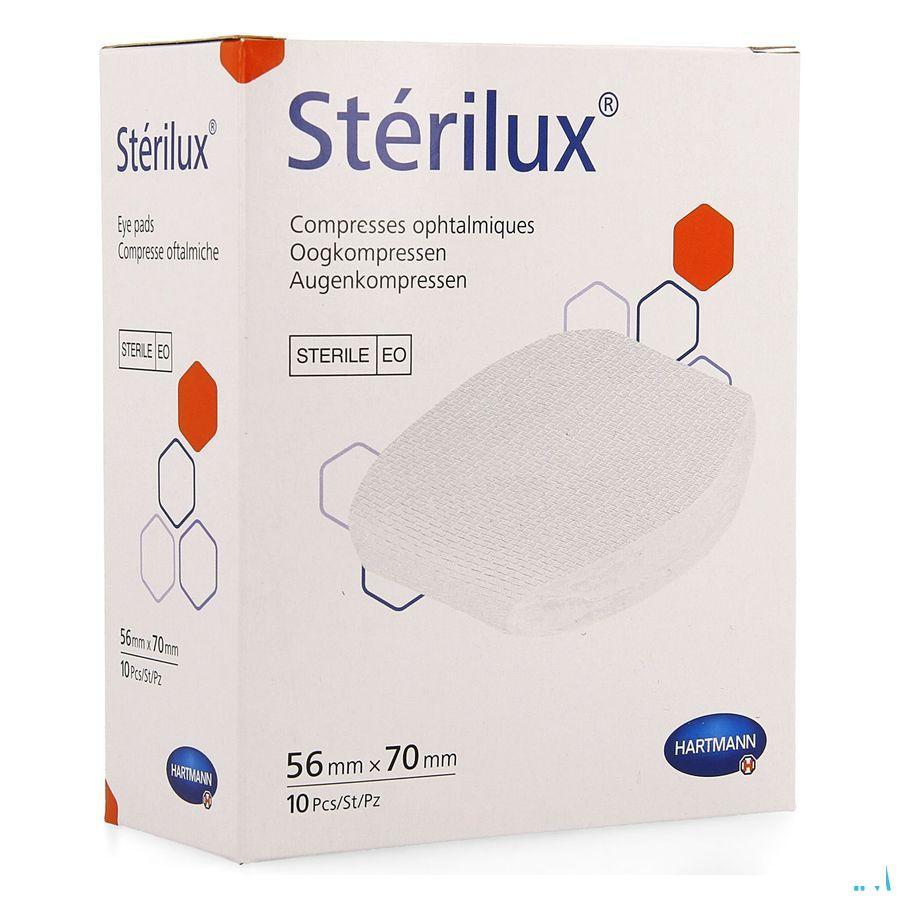 Sterilux Oogkompres 56x70 St. 10 P/s  -  Hartmann