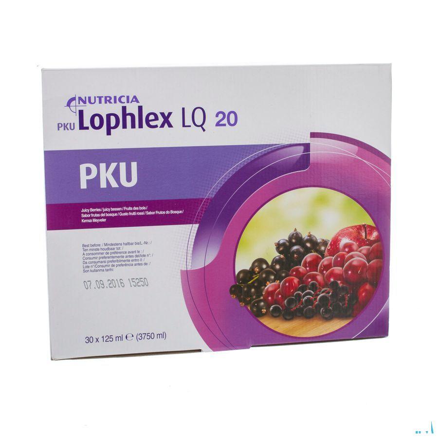 Pku Lophlex Lq 20 Juicy Fruits Des Bois 30x125 ml  -  Nutricia