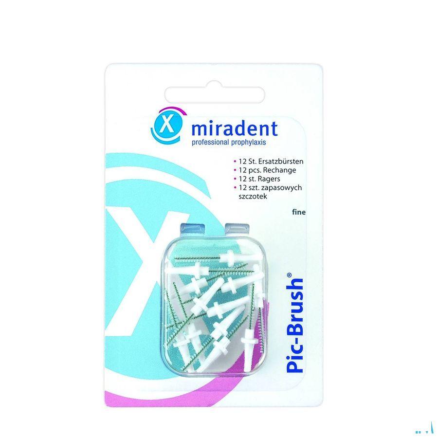 Miradent Pic-brush Borsteltje Wit 12  -  Eureka Pharma