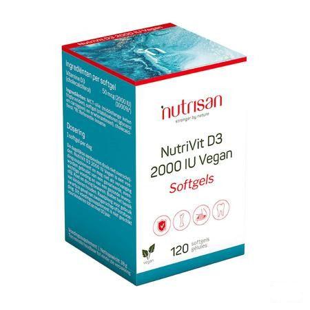 Nutrivit D3 2000 Iu Vegan Caps 120 Nutrisan  -  Nutrisan