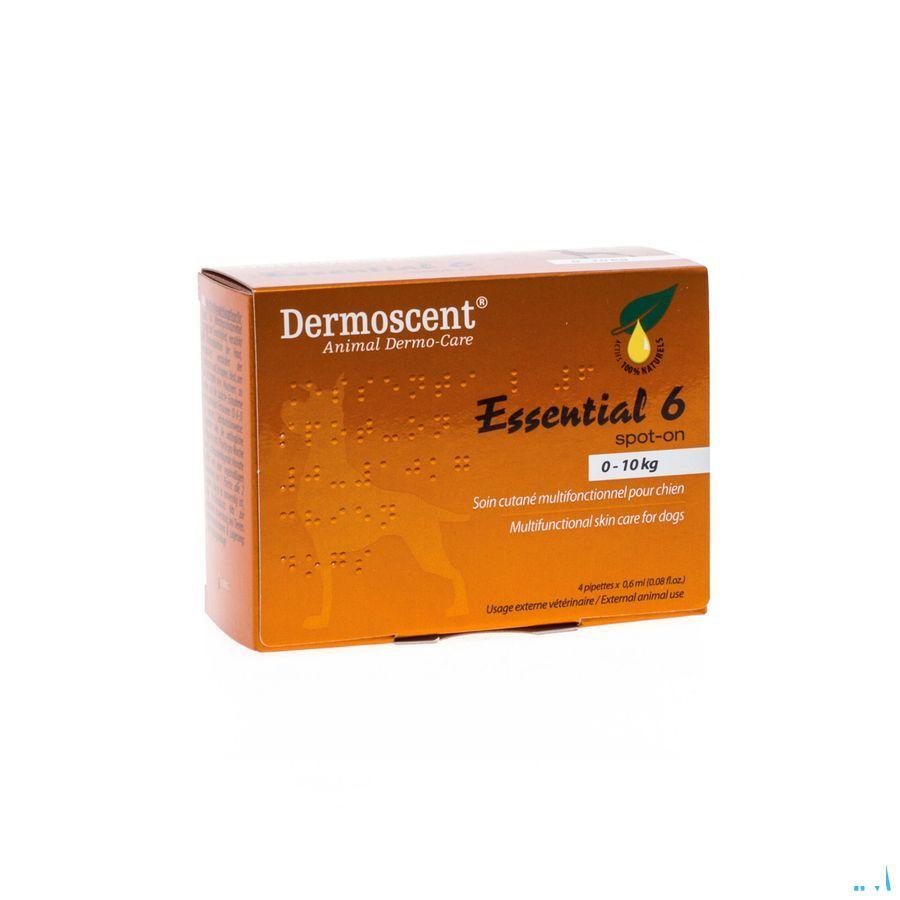 Essential 6 Spot-on Chien 1-10kg et 4x0,6 ml 
