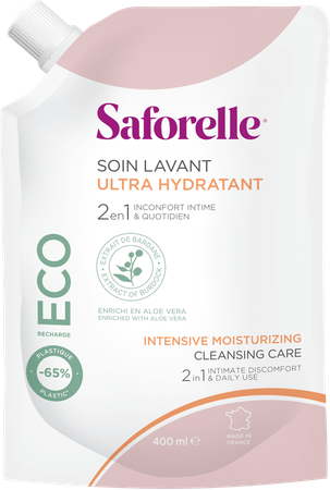 Saforelle Wasoplossing Ultra Hydra Eco Navul.400 ml
