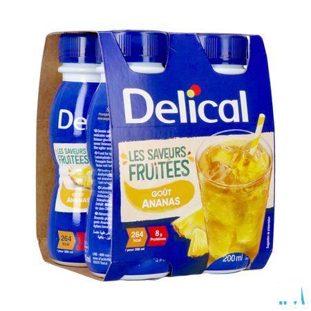 Delical Fruitdrink Ananas 4 x 200 ml