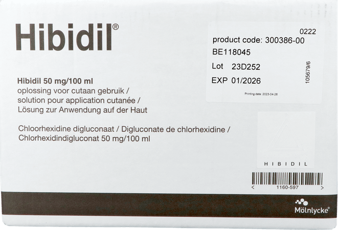 Hibidil Oplossing 120x50 ml Ud Bottelpack  -  Molnlycke Healthcare