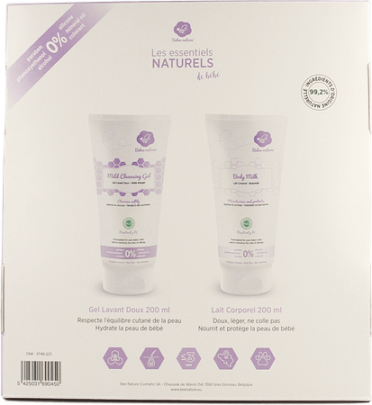 Babee Nature Giftbox Geboorte Melk 200 ml + gel 200 ml
