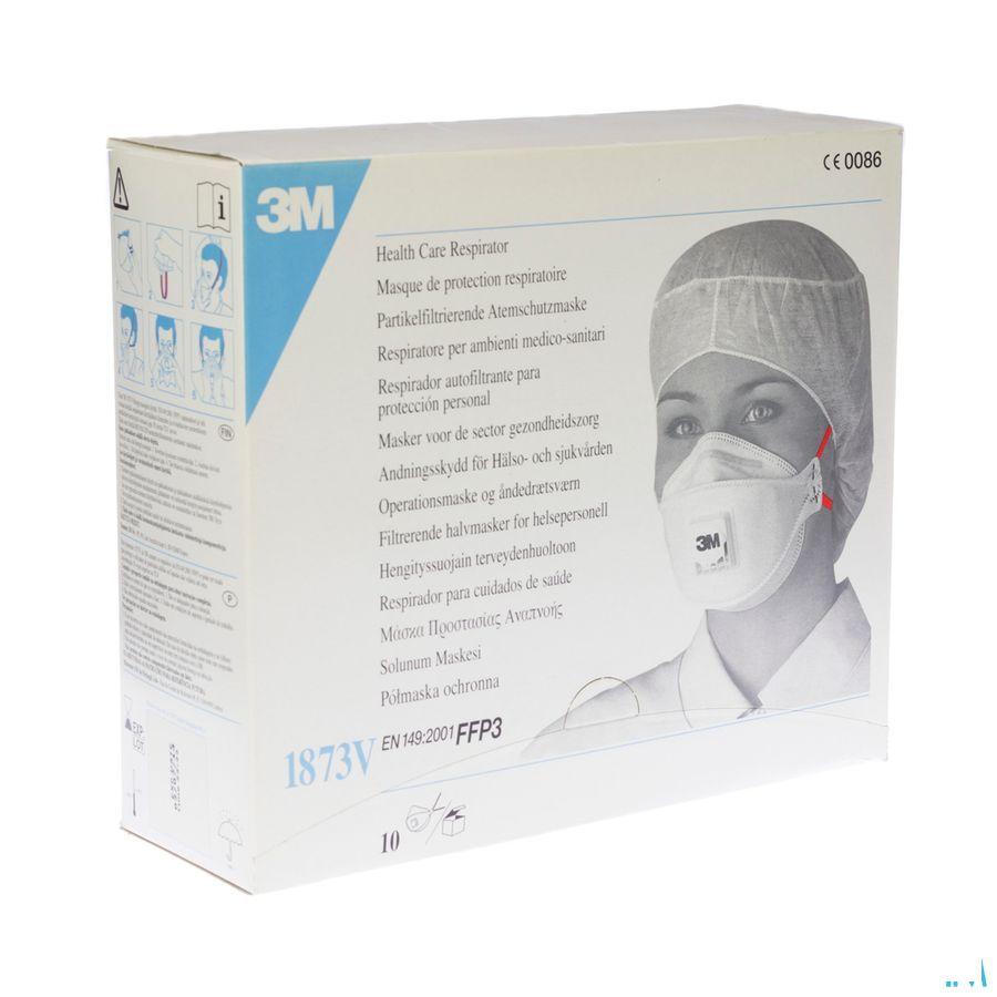 Ademhalingsmask. + vent. Ffp3 Norm En149 10 1873v  -  3M