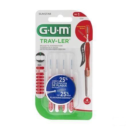 Gum Trav-ler Brosse Interdent. 0,8mm 4 1314m4