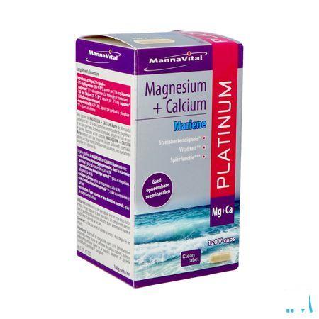 Mannavital Magnesium + Calcium Mariene V-Caps 120