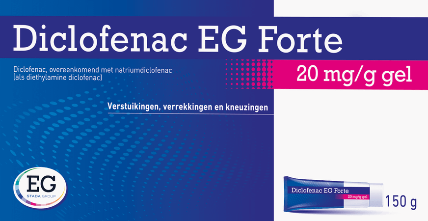 Diclofenac Eg Forte 20 mg/G Gel Tube 150g