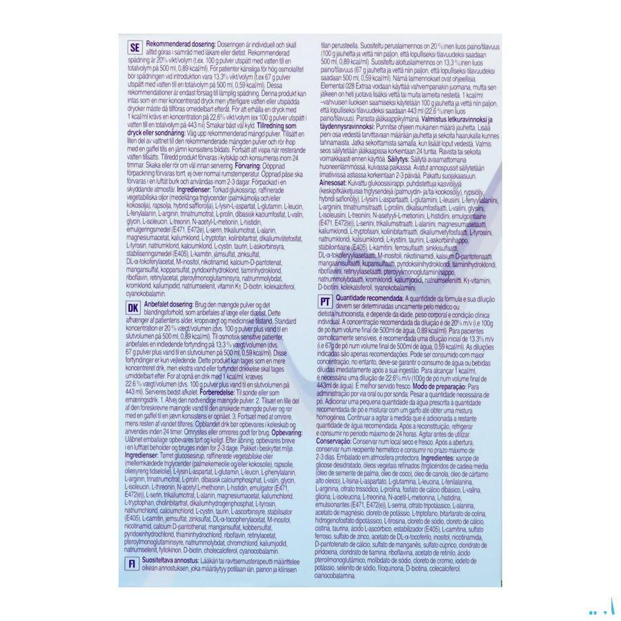 Elemental 028 Extra Neutre Sachet 100 gr  -  Nutricia