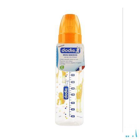 Dodie Mijn Zuigfles Speen 2 Gat Oranje Safari330 ml