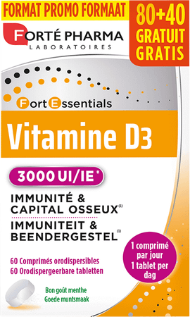 Vitamine D3 3000 Ie Caps 120  -  Forte Pharma