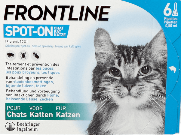 Frontline Spot On Kat 10% et 6x0,50 ml