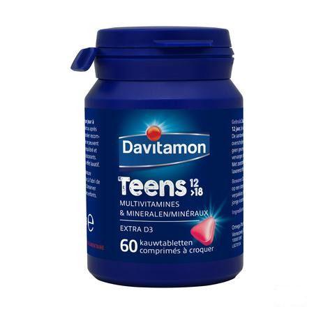 Davitamon Teens Aardbei Comp 60  -  Perrigo