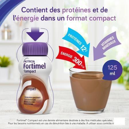 Fortimel Compact Chocolade 4x125 ml  -  Nutricia