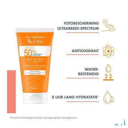 Avene Sol Ip50 + Creme Sans Parfum 50 ml  -  Avene