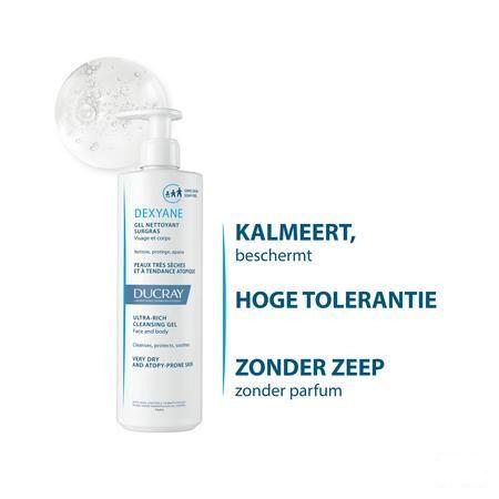 Ducray Dexyane Reinigende Gel Overvet 400 ml