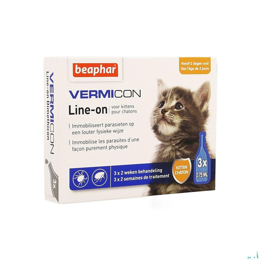 Beaphar Vermicon Line-On Kitten 3X0,75ml