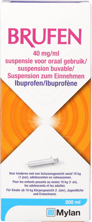 Brufen 40 mg/Ml Susp Oraal Gebruik 200 ml
