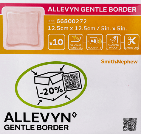 Allevyn Gentle Border Ster 12,5x12,5cm 10 66800272  -  Smith Nephew