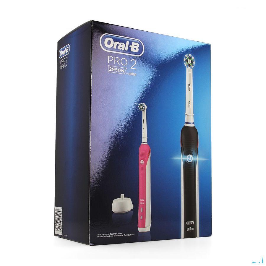 Oral B Pro 2950 Duo Tandenborstel Elec. Black+Pink