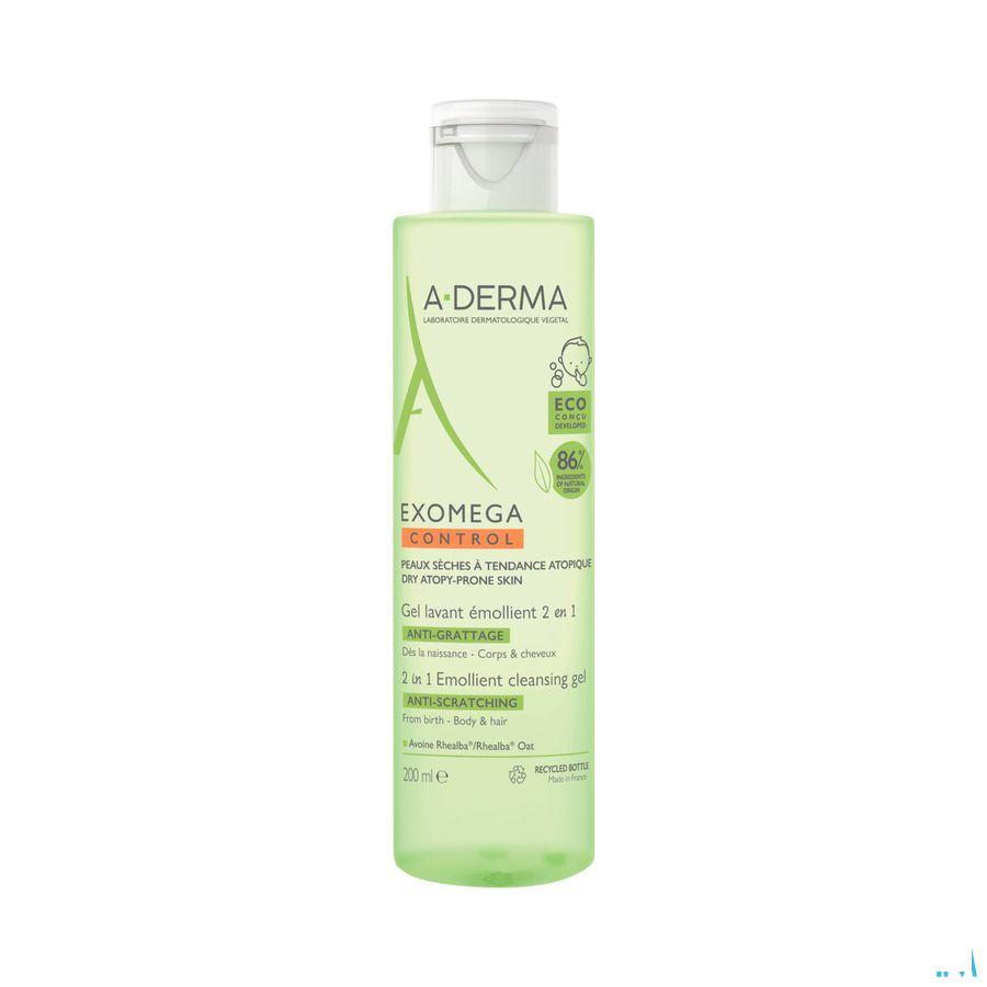 Aderma Exomega Control Reinigingsgel 2in1 200 ml  -  Aderma
