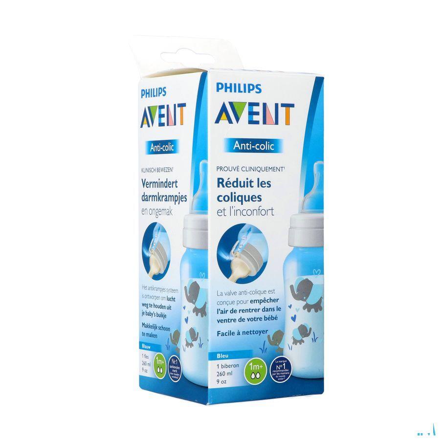 Philips Avent Anti colic Biberon 260 ml Blue Scf821/15  -  Bomedys