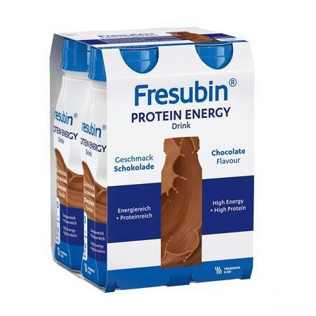 Fresubin Protein Energy Drink Chocolat Flacon 4x200 ml  -  Fresenius