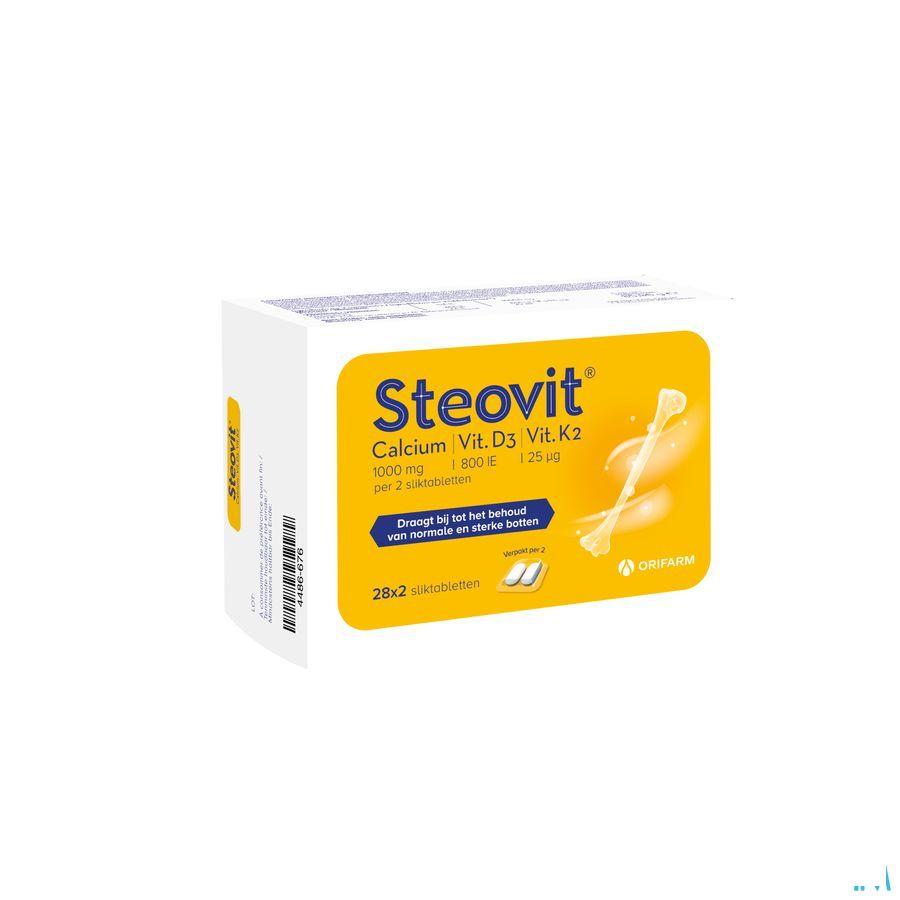 Steovit Calcium/Vitd3/Vit K2 1000Mg/880Iu Comp2X28  -  Orifarm Healthcare