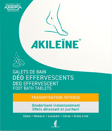 Akileine Groen Deo Bruistabletten 7 103170  -  Asepta