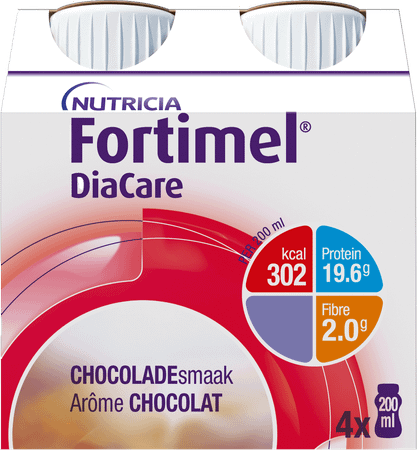 Diacare Chocolade 4 x 200 ml