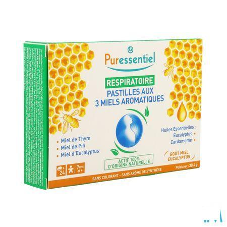 Puressentiel Respiratoire Pastilles 3 Miels 24  -  Puressentiel