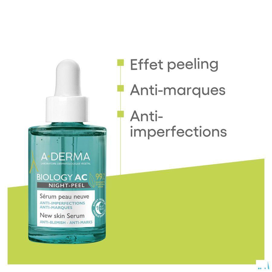Aderma Biology Ac Night Peel Serum A/Imperf. 30 ml