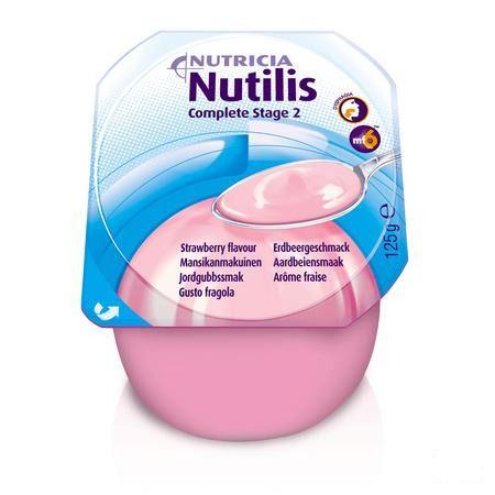 Nutilis Complete Stage 2 Aardbei Flacon 4x125 ml  -  Nutricia