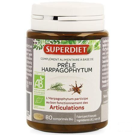 Super Diet Prele-harpagophytum Bio Comprimes 80  -  Superdiet Laboratoires