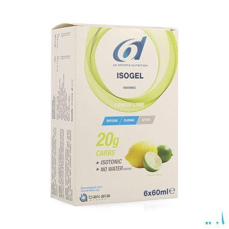 6D Sixd Isogel Lemon Lime 6X60 ml
