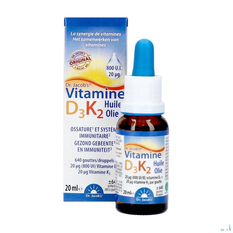 Vitamine D3 K2 Flacon 20 ml  -  Natura Medicatrix