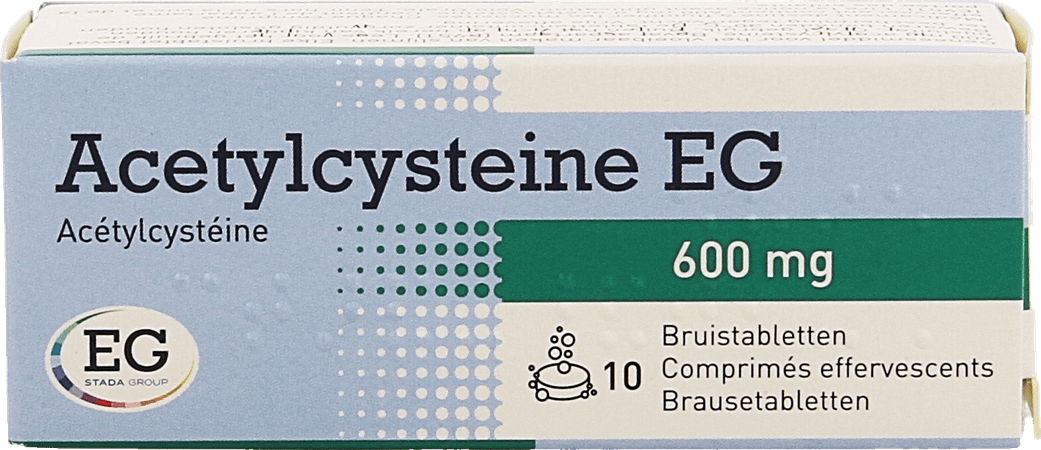 Acetylcysteine EG 600 mg Bruistabletten 10x600 mg  -  EG