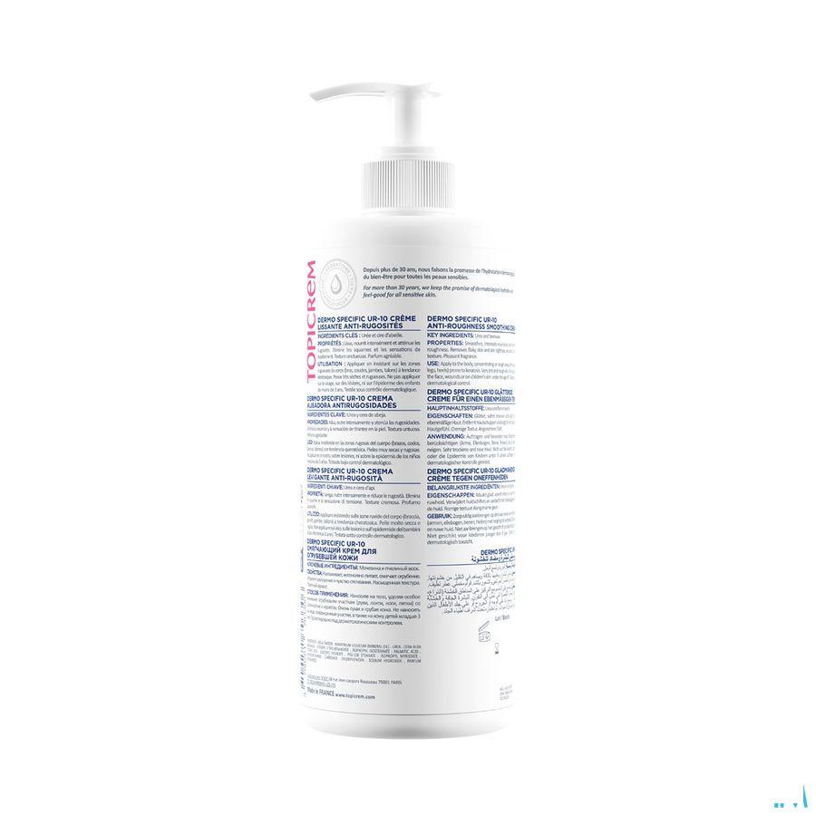 Topicrem Ur10 Creme Smoothing Anti ruwheid 500 ml