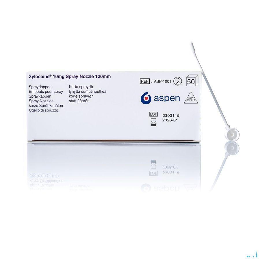 Xylocaine N/ster. Embouts/doppen 50 - 120 Mm