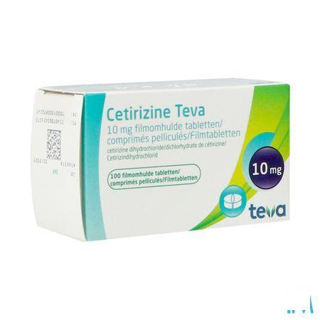Cetirizine Teva 10 mg Filmomhulde Tabletten 100