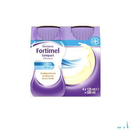 Fortimel Compact 2.4Kcal Vanille 4 x 125 ml